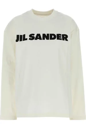 Jil Sander Tops, Dames, Wit, S, Katoen, Oversized wit katoenen T-shirt