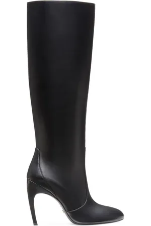 Stuart Weitzman Schoenen, Dames, Zwart, 35 1/2 EU, Luxecurve 100 Slouch Laars