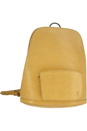 LOUIS VUITTON Pre-owned, Dames, Geel, ONE Size, Leer, Pre-owned Leather backpacks