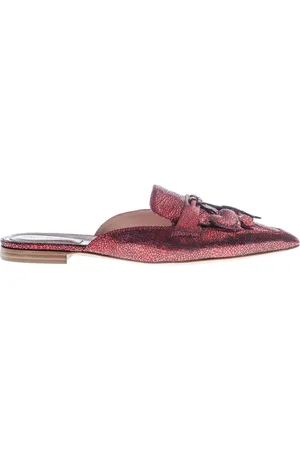Alberta Ferretti Schoenen, Dames, Rood, 38 EU, Rode Sabot schoenen voor vrouwen