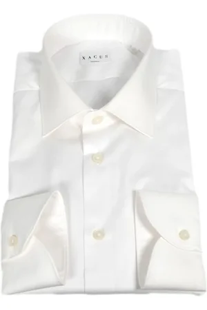 Xacus Overhemden, Heren, Wit, 2Xl, Katoen, Klassieke Franse Kraag Overhemd Wit