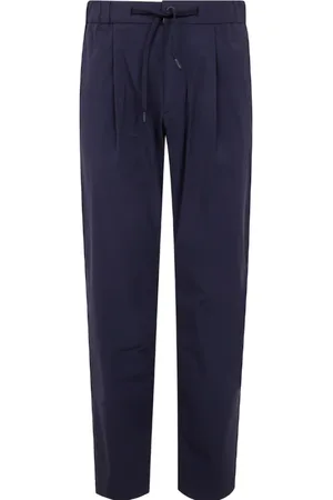 HERNO Broeken, Heren, Blauw, S, Blauwe Straight Cut Broek