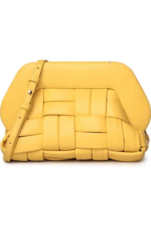 THEMOIRÈ Tassen, Dames, Geel, ONE Size, Gele Schoudertas met Magnetische Sluiting