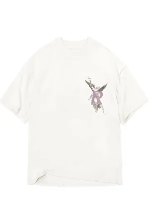 Represent Tops, Heren, Wit, L, Katoen, Oversized Archangel Katoenen T-shirt