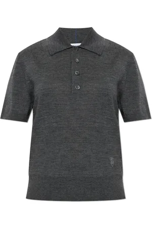 Burberry Truien, Dames, Grijs, L, Wol, Wollen Trui