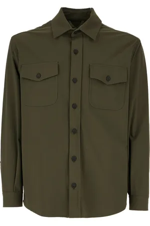 CRUNA Overhemden, Heren, Groen, M, Stijlvolle Jassen & Vesten Collectie