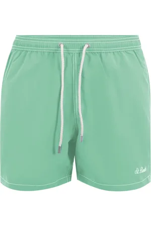 MC2 SAINT BARTH Badkleding, Heren, Groen, S, Polyester, Groene Polyester Zwemkleding Boxerkostuum