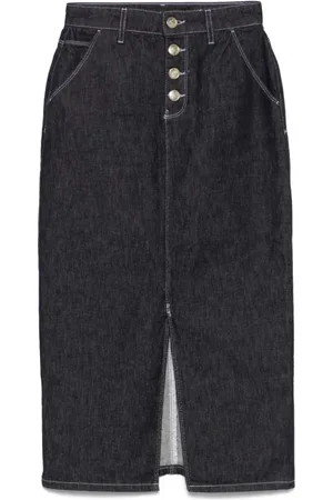 Karl Lagerfeld Rokken, Dames, Blauw, L, Denim, Denim ROK