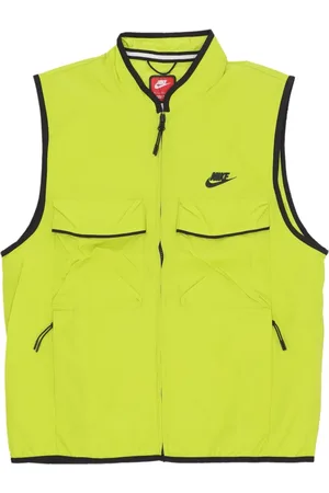 Nike Jassen, Heren, Geel, XS, Nylon, Technisch Geweven Vest Helder Cactus