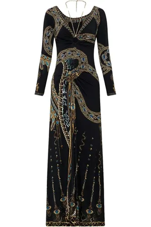 Camilla Kleedjes, Dames, Veelkleurig, M, Gerimpelde Jersey Jurk Call ME Cleopatra