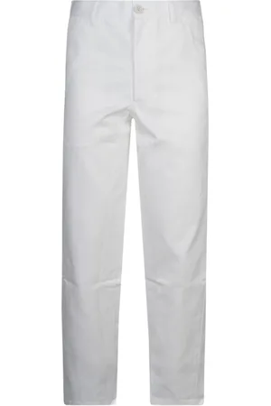 Comme des Garçons Broeken, Heren, Wit, S, Katoen, Witte Casual Broek