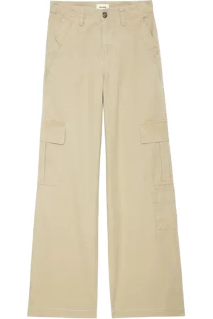 Zadig & Voltaire Broeken, Dames, , L, Katoen, Militaire Katoenen Broek met Meerdere Zakken