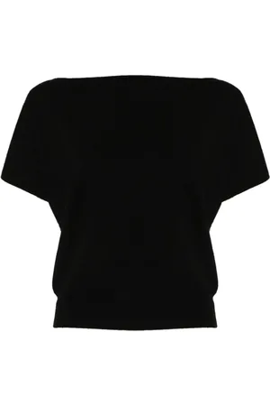 P.A.R.O.S.H. Blouses & Shirts, Dames, Zwart, S, Zwarte Gebreide Top