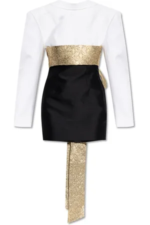 Dsquared2 Kleedjes, Dames, Veelkleurig, 2Xs, Katoen, Jurk met decoratieve riem