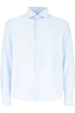 CRUNA Overhemden, Heren, Blauw, M, Stijlvolle Overhemden Collectie