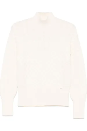 HERNO Truien, Dames, , M, Wol, Neutrale Gebreide Top