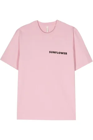 Sunflower Tops, Heren, Roze, S, Logo T-shirt