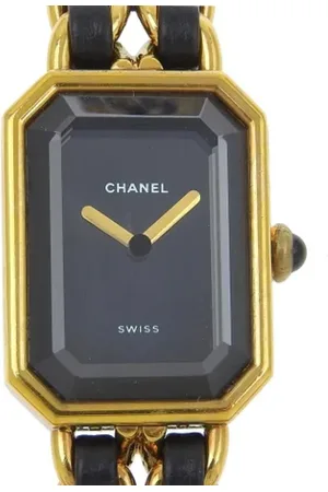 CHANEL Pre-owned, Dames, Zwart, ONE Size, Pre-owned Metal watches