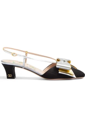 VALENTINO GARAVANI Schoenen, Dames, Veelkleurig, 39 EU, Leer, Bowow Slingback Hakken
