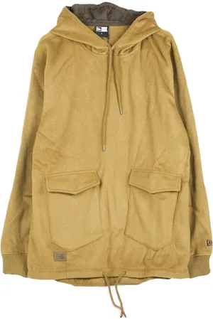 New Era Jassen, Heren, Bruin, L, Klassieke hoodie in khaki