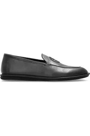 Giorgio Armani Schoenen, Heren, Zwart, 42 EU, Leer, Loafers type schoenen
