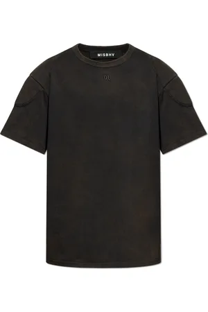 MISBHV Tops, Heren, Zwart, L, Katoen, T-shirt met vintage effect
