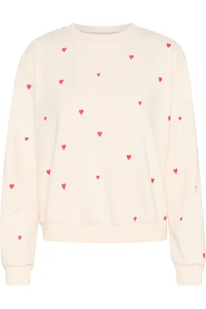 Saint Tropez Sweatshirts & Hoodies, Dames, , XL, Katoen, Ice Flame Hearts Sweatshirt