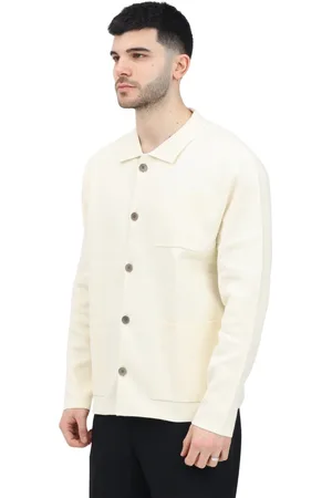 SELECTED Truien, Heren, , L, Katoen, Elegante Cardigan voor Mannen