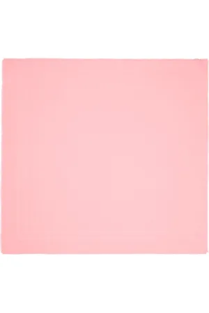 Twin-Set Accessoires, Dames, Roze, ONE Size, Polyester, Roze Franje Jacquard Sjaal