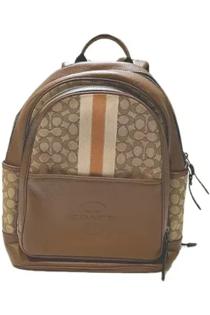 Coach Pre-owned, Dames, , ONE Size, Leer, Pre-owned Canvas backpacks