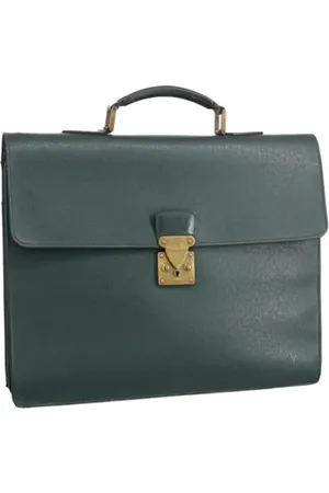 LOUIS VUITTON Pre-owned, Dames, Groen, ONE Size, Leer, Pre-owned Leather briefcases