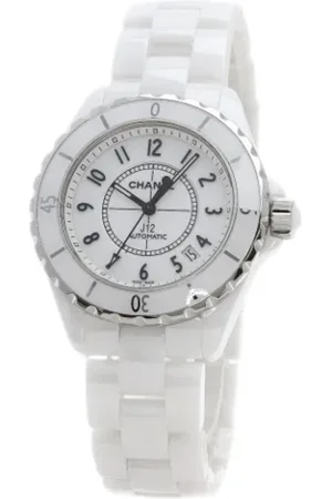 CHANEL Pre-owned, Heren, Wit, ONE Size, Pre-owned Glass watches