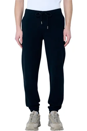 Moncler Broeken, Heren, Zwart, XL, Katoen, Logo Track Pant met Elastische Zoom