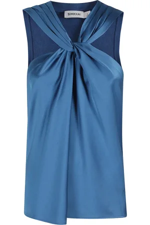 Simkhai Tops, Dames, Blauw, S, Stijlvolle RIA SL Dameskleding