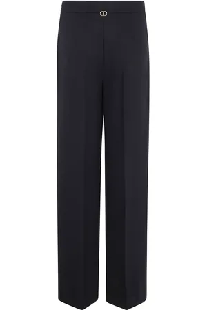 Twin-Set Broeken, Dames, Zwart, M, Polyester, Zwarte Broek
