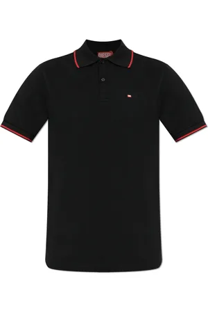 Diesel Tops, Heren, Zwart, L, Katoen, Polo T-Ferry-Microdiv