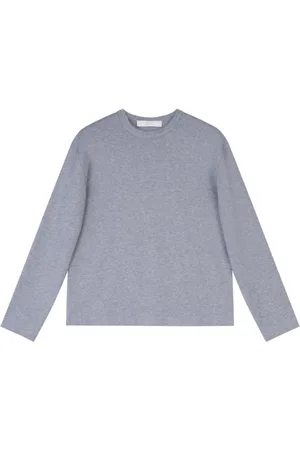 TELA Tops, Dames, Grijs, S, Poeder Roze Top