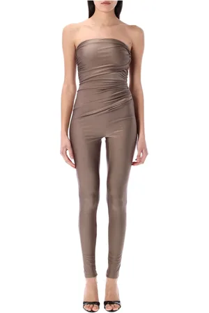 Andamane Jumpsuits & Playsuits, Dames, Grijs, M, Stijlvolle Vicky Jumsuit voor vrouwen