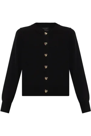 Kate Spade Truien, Dames, Zwart, L, Wol, Wollen Vest