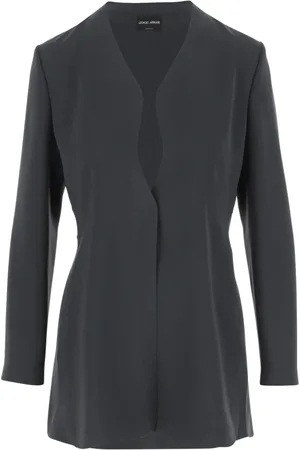 Giorgio Armani Jassen, Dames, Grijs, XS, Stijlvolle Blazers voor een chique look