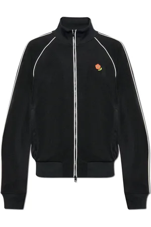 Kenzo Sweatshirts & Hoodies, Heren, Zwart, L, Polyester, Sweatshirt met opstaande kraag