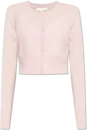 LOVESHACKFANCY Truien, Dames, Roze, L, Kasjmier, Cardigan Adeanne