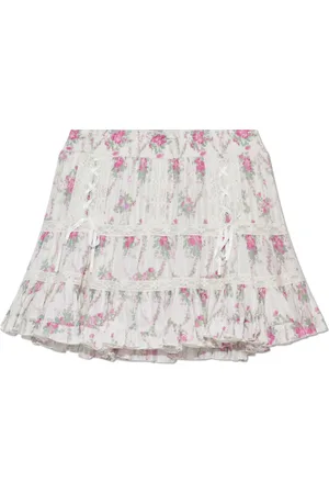 LOVESHACKFANCY Rokken, Dames, Wit, L, Katoen, Trevina Rok