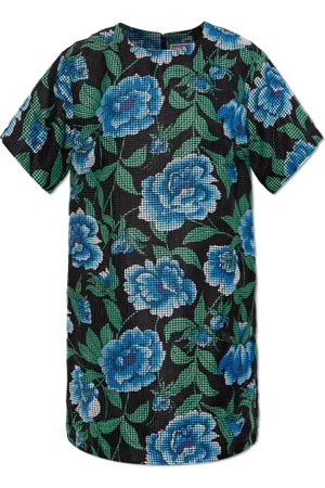 Kenzo Kleedjes, Dames, Veelkleurig, S, Polyester, Jurk met bloemenpatroon