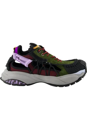 VERSACE Schoenen, Heren, Veelkleurig, 42 EU, Leer, Moderne Leren en Stoffen Manden