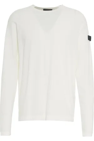 Peuterey Truien, Heren, Wit, 2Xl, Katoen, Stijlvol Wit Gebreid Shirt