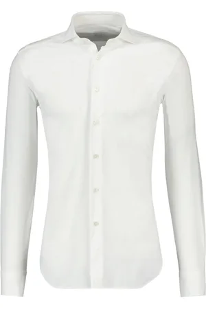 Xacus Overhemden, Heren, Wit, XL, Wit Overhemd Lange Mouw