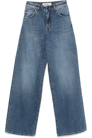 SEMICOUTURE Jeans, Dames, Blauw, W30, Katoen, Blauwe Jeans voor Vrouwen
