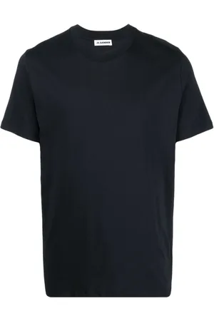 Jil Sander Tops, Heren, Zwart, M, Katoen, Casual Katoenen T-shirt