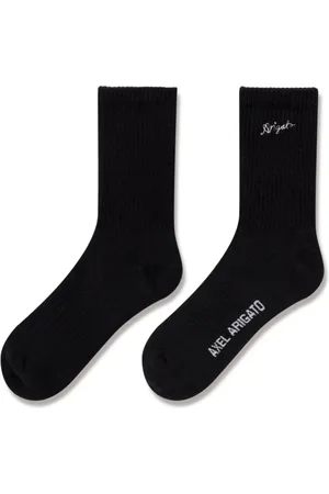 Axel Arigato Ondergoed, unisex, Zwart, M, Katoen, Scribble Tube Socks